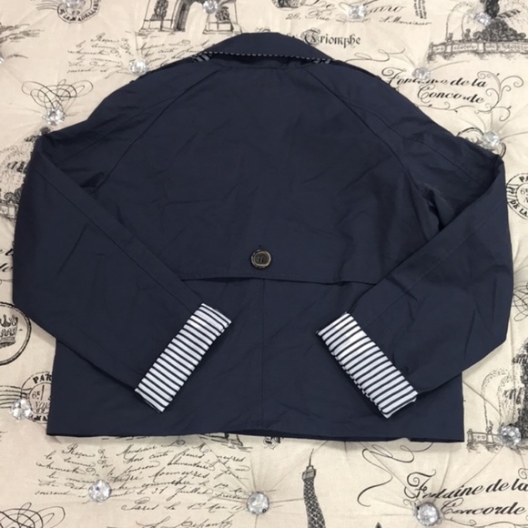 Maison Jules Crop Cold Weather Trench JackeT - Picture 2 of 5